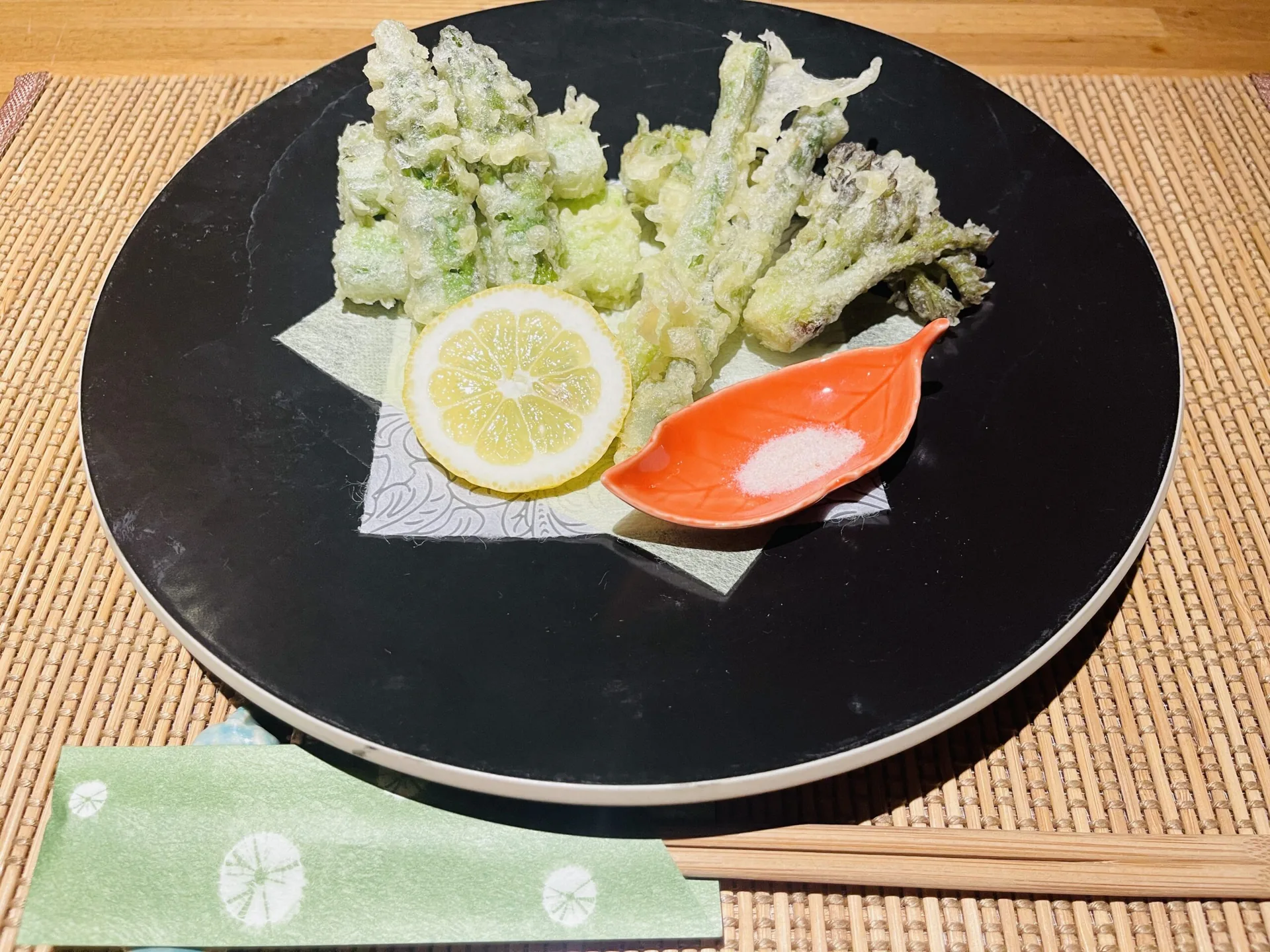 アスパラ天ぷら